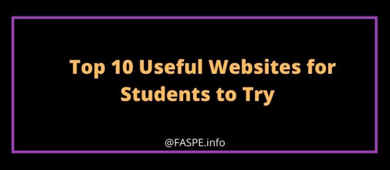 Top 10 Useful Websites for Students to Try